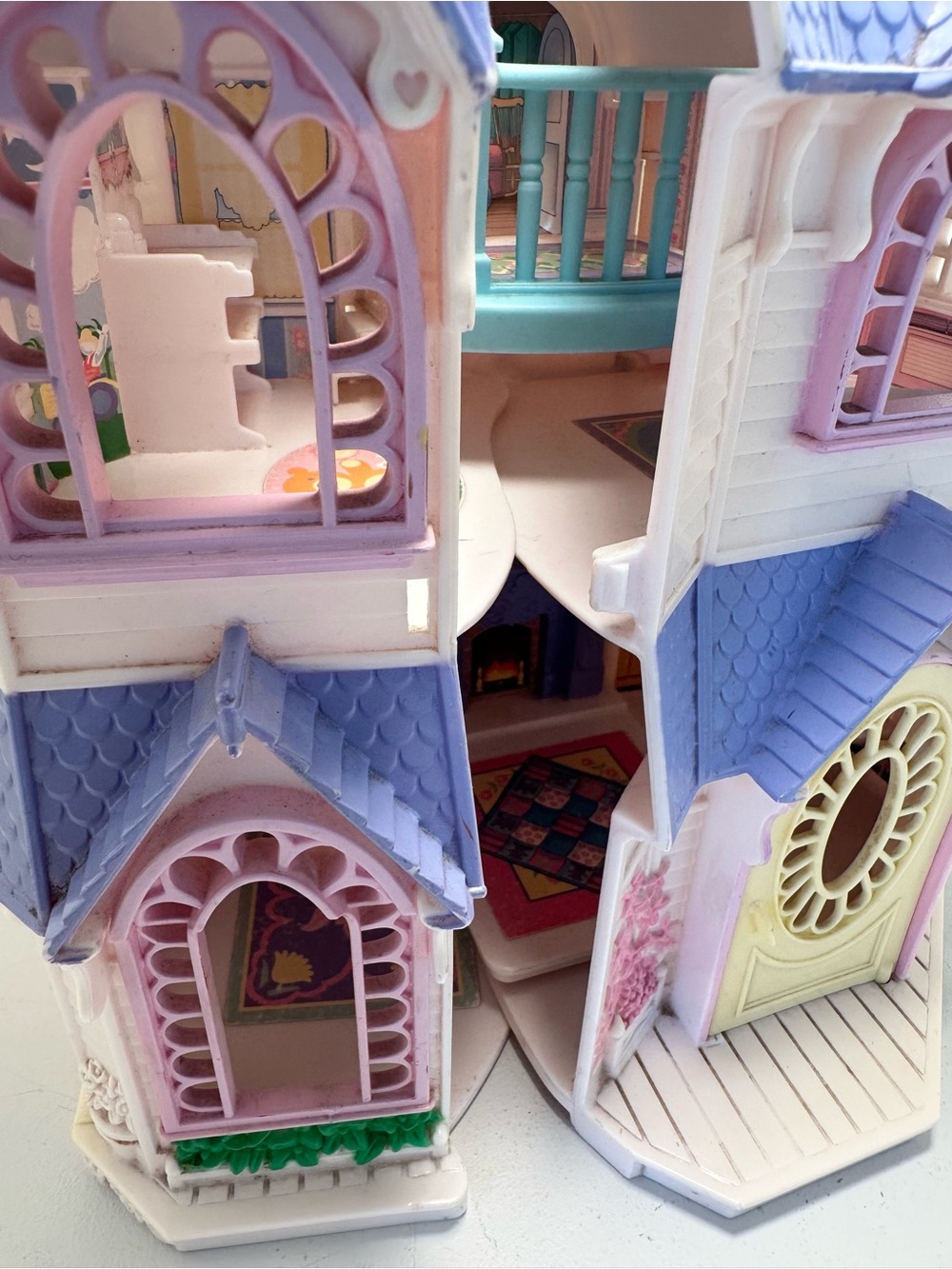 FISHER-PRICE 2003 Sweet Streets Victorian Dollhouse with Handle Mattel - Picture 11 of 15